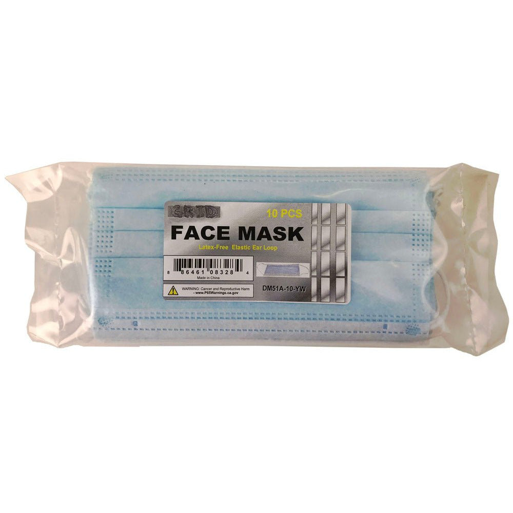 Grid 10 Piece General Purpose Face Masks - Protection From Allergies - DM-DM51A-10-YW - ToolUSA