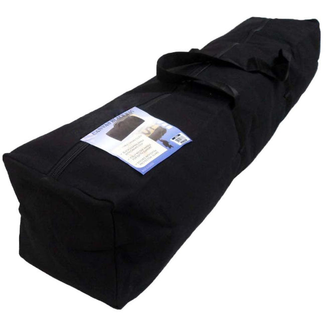 Heavy Duty Double Zipper Black Canvas Bag - AB-28628 - ToolUSA