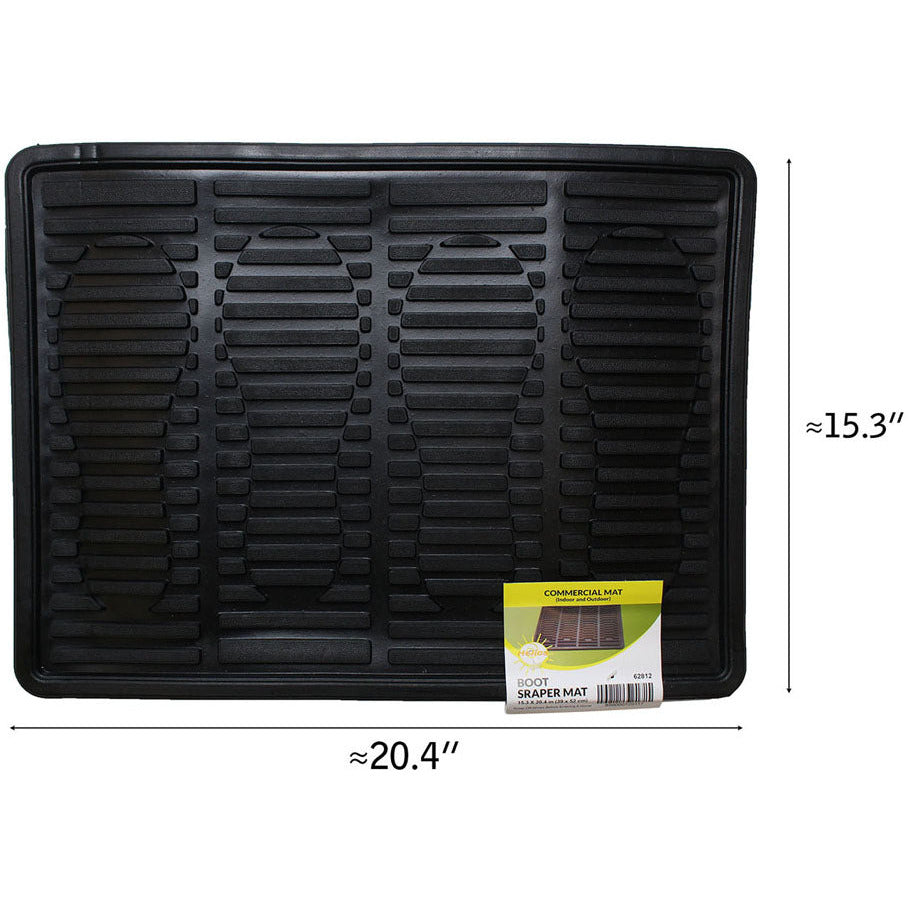 Heavy Duty Rubber Boot Scraper Door Mat - DRS-628 - ToolUSA