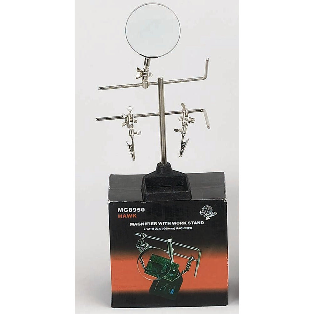 Helping Hand 2x Magnifier with Weighted Base - MG-98950 - ToolUSA