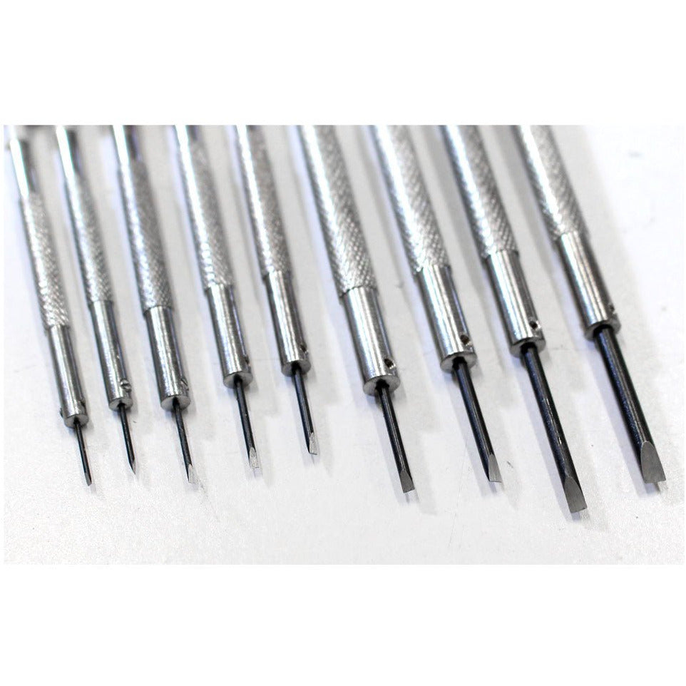Hex-Head Precision Screwdrivers In A 9 Piece Set With A Rotating stand - PS-00509 - ToolUSA