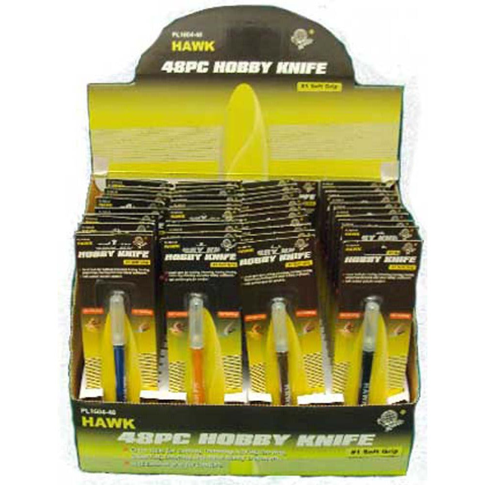 HOBBY KNIFE DISPLAY - 6" HOBBY KNIFE WITH #11 BLADE - 48PCS - PL-01604 - ToolUSA