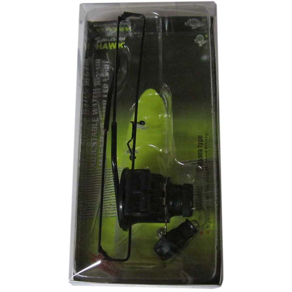 Jeweler's Loupe with LED Light attached to Wire Eyeglasses - 10X Power - MG-12350 - ToolUSA