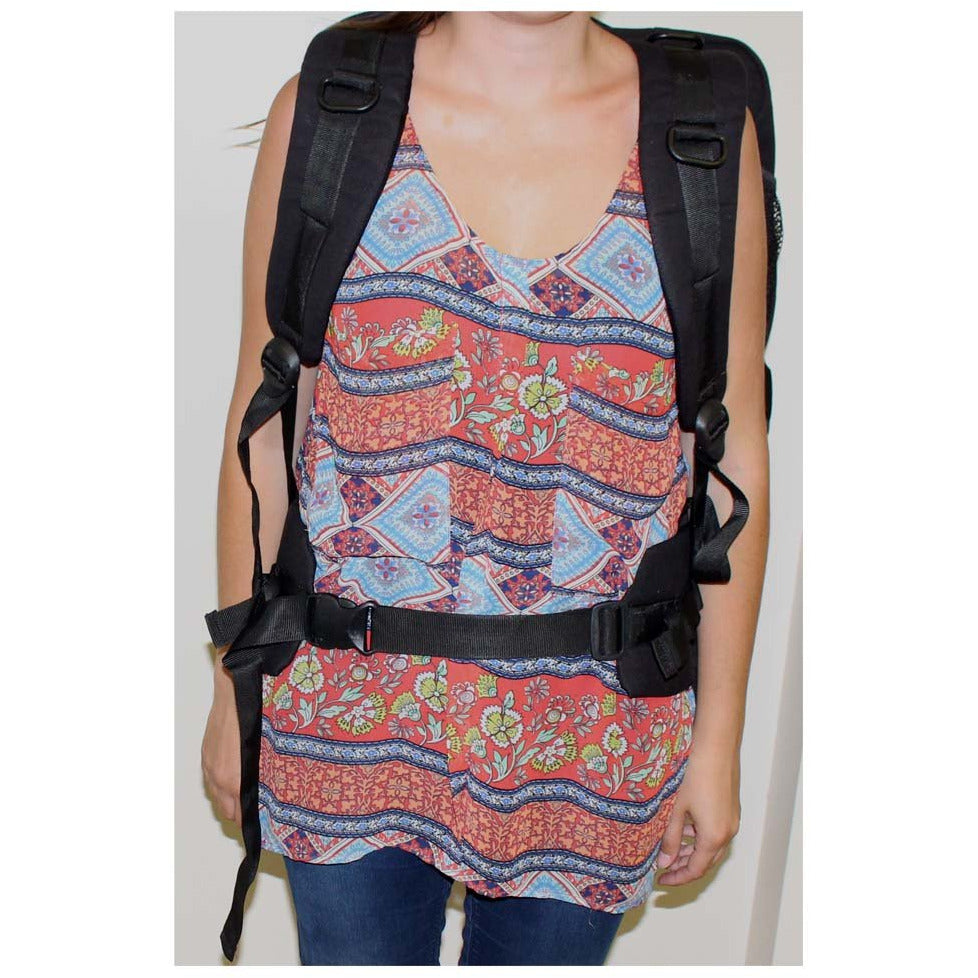 Jumbo Size Outdoor Heavy Duty Black Canvas Backpack - AB701-JUMBO - ToolUSA