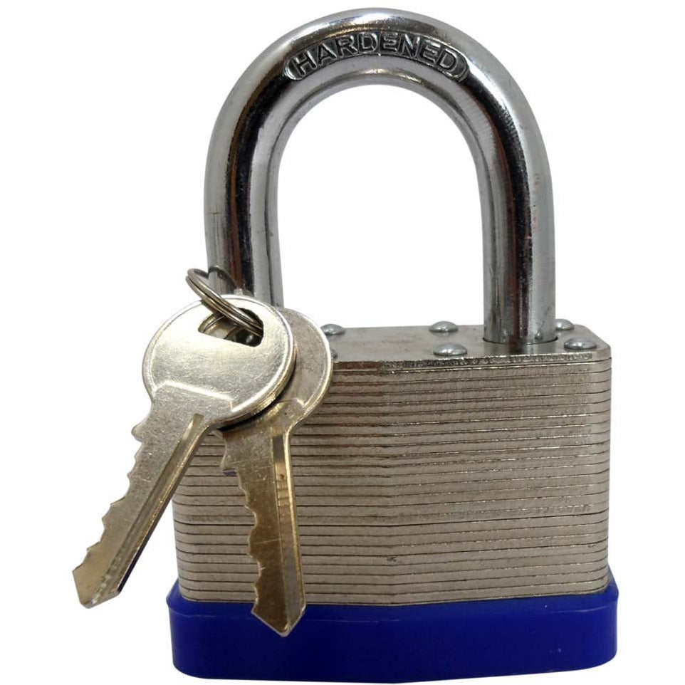 Laminated Padlock with Hardened Steel Shackle - ToolUSA