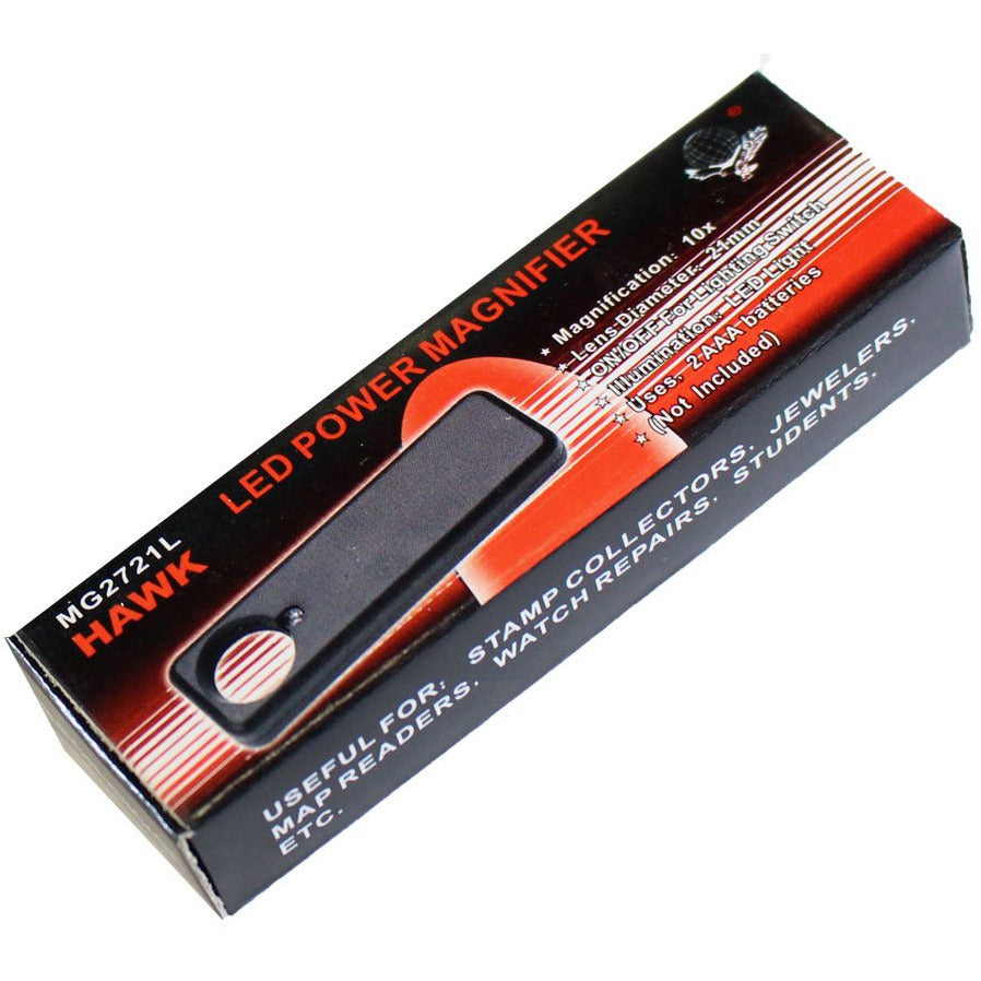 Loupe with LED Light - 10X Power - MG-72721 - ToolUSA