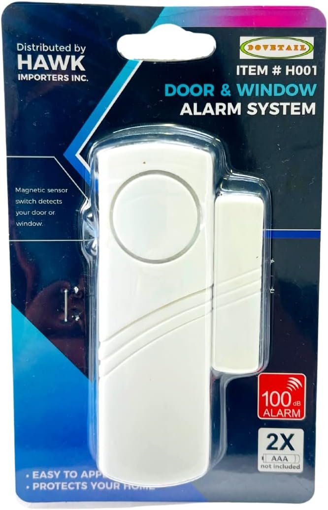 DOVE TAIL 4 Piece Door or Window Stand-Alone Wireless Alarm - H-87001-Z04-NW9