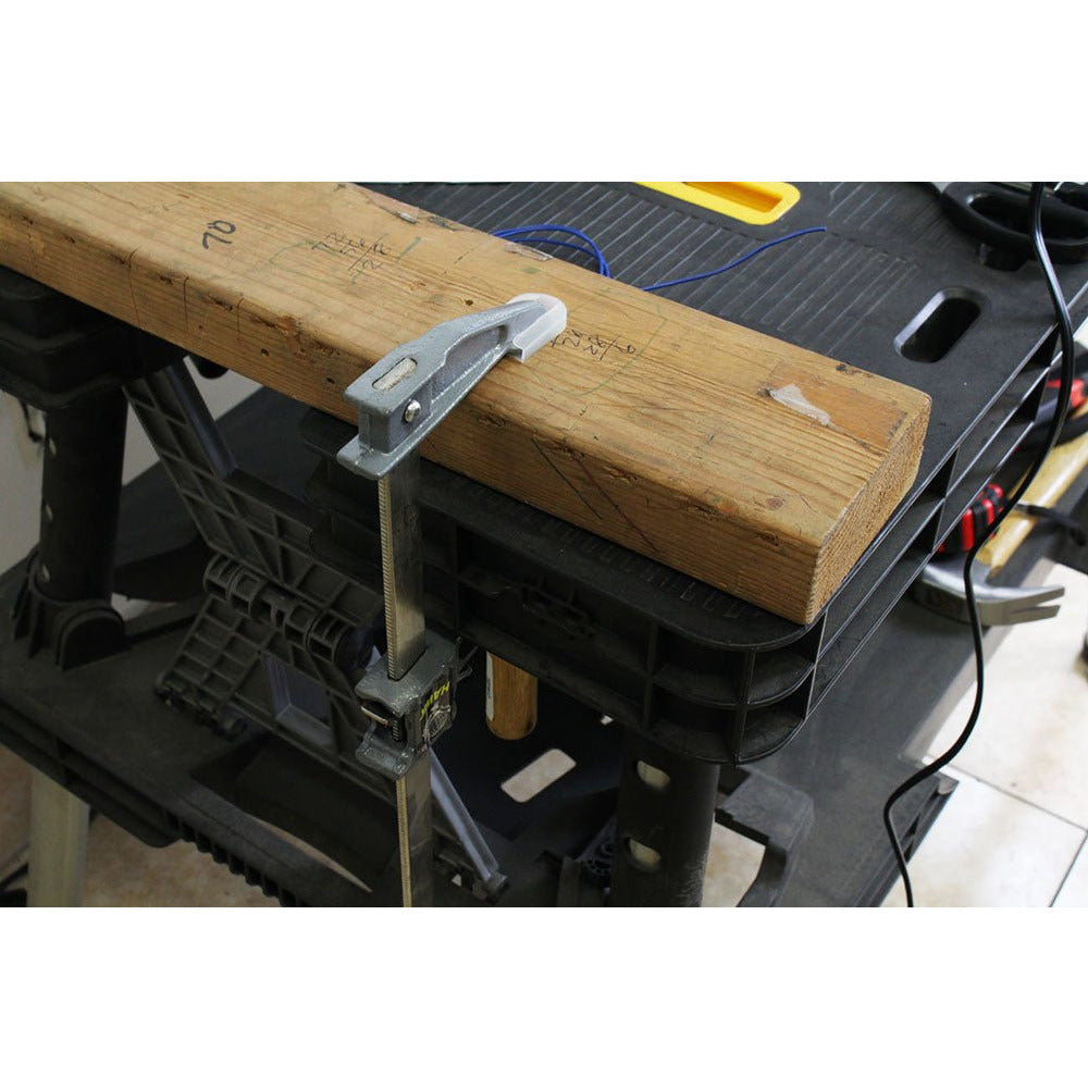 Metal F Clamp With 12 Inch Capacity And Fine Adjustment Of 1-1/4 Inches - TZ03-07612 - ToolUSA