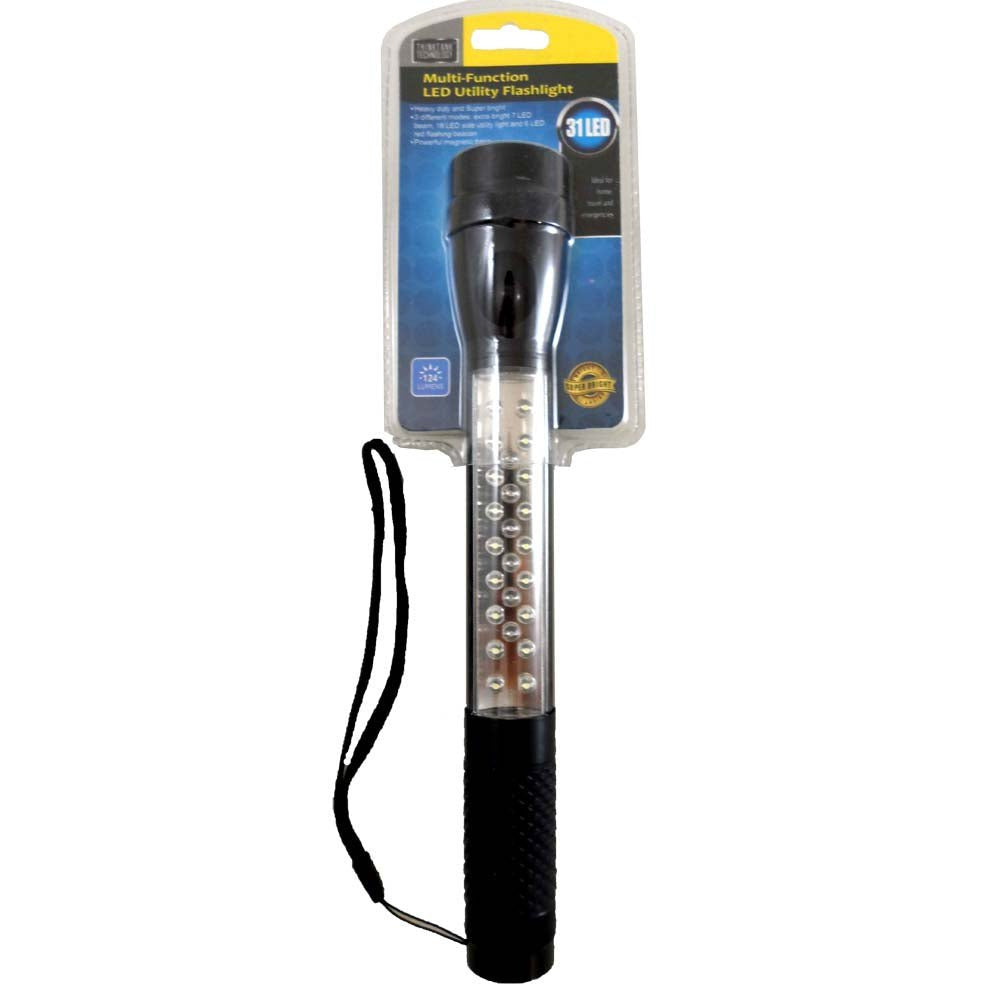Multi-function Utility Flashlight with 31 LEDs & Magnetic Base - FL-92189-YK - ToolUSA