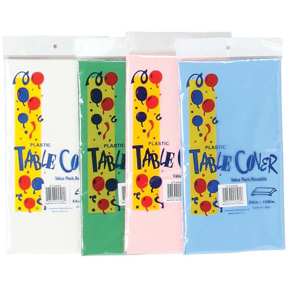 Plastic Table Cover - 54" x 108" (Pack of: 2) - TT-04590-Z02 - ToolUSA