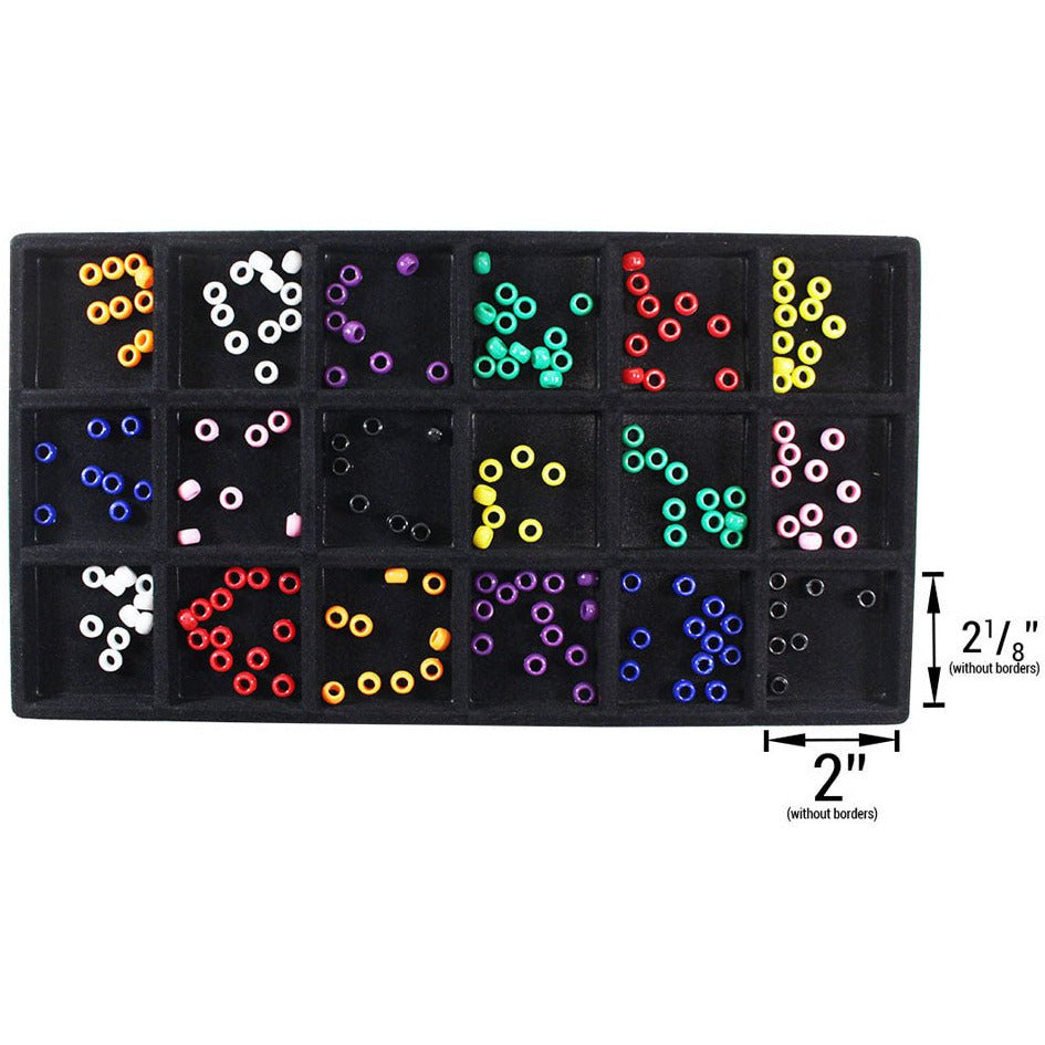 Plastic Tray Insert - 18 Compartments (Pack of: 2) - TJ05-14180-Z02 - ToolUSA