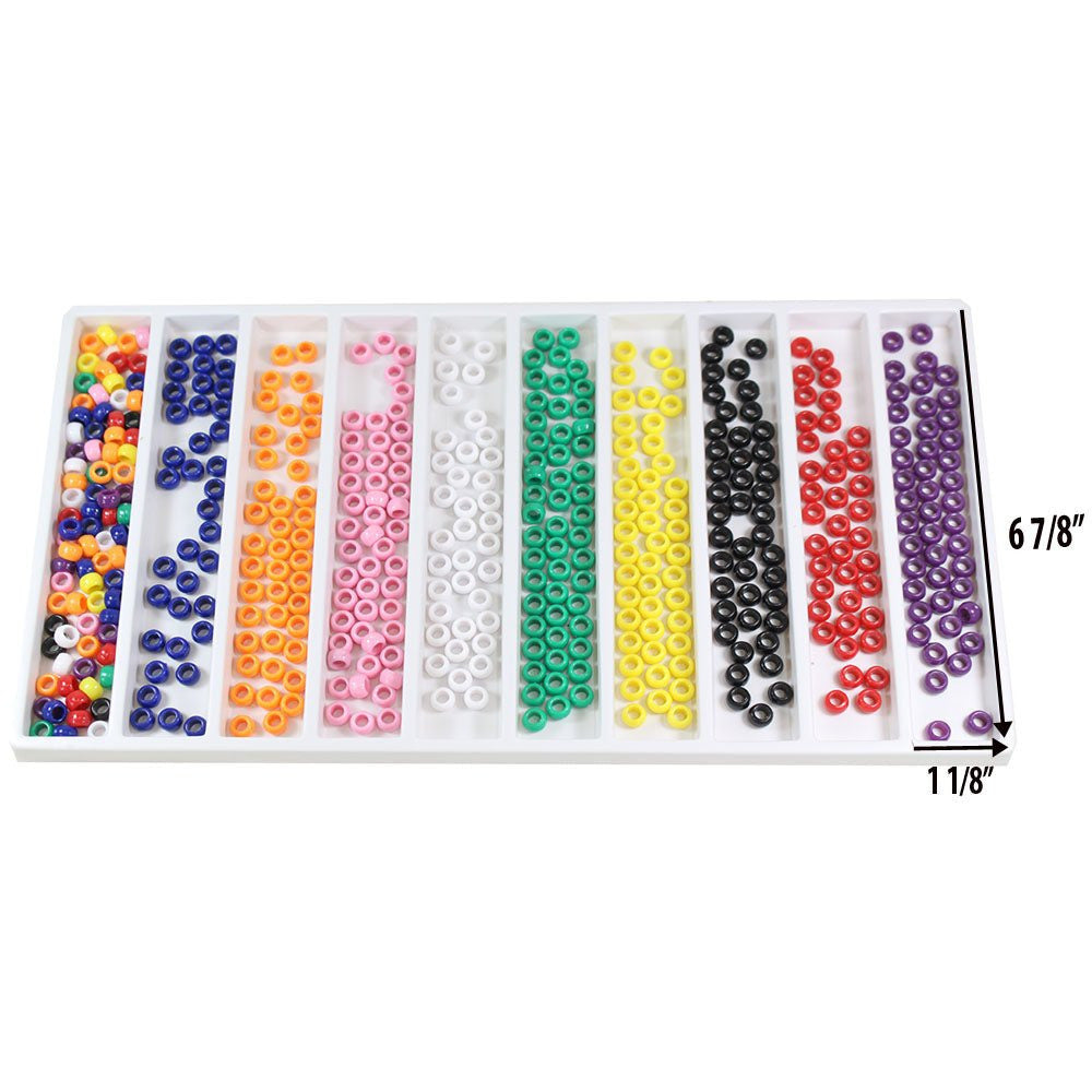 Plastic White Tray Insert with 10 Sections (Pack of: 2) - TJ05-04109-Z02 - ToolUSA