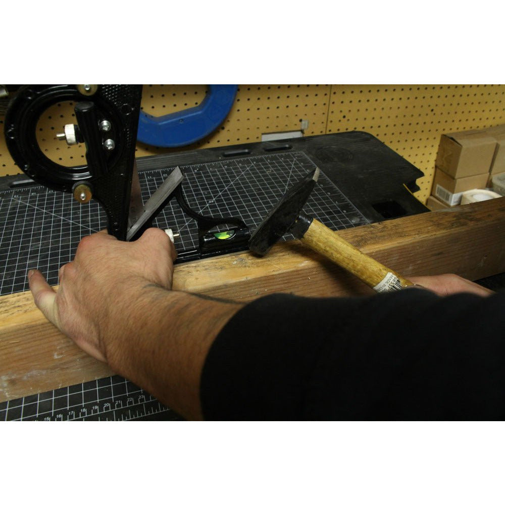Precise 12 Inch Combination Square with Protractor, Center Head, Level, Ruler, And Handle - TM-12720 - ToolUSA