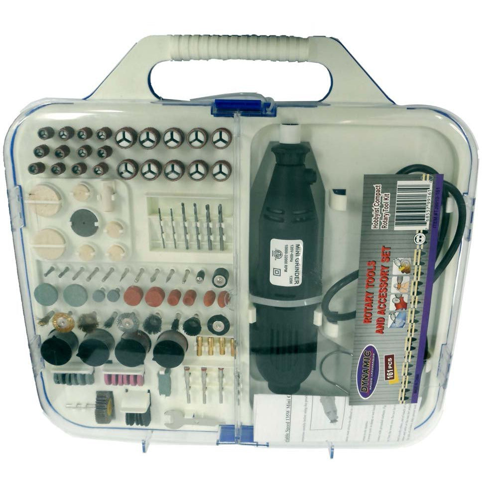 Premium 8.5" Rotary Tool Set With Accessories (Pack of: 1) - TJ9910-161 - ToolUSA