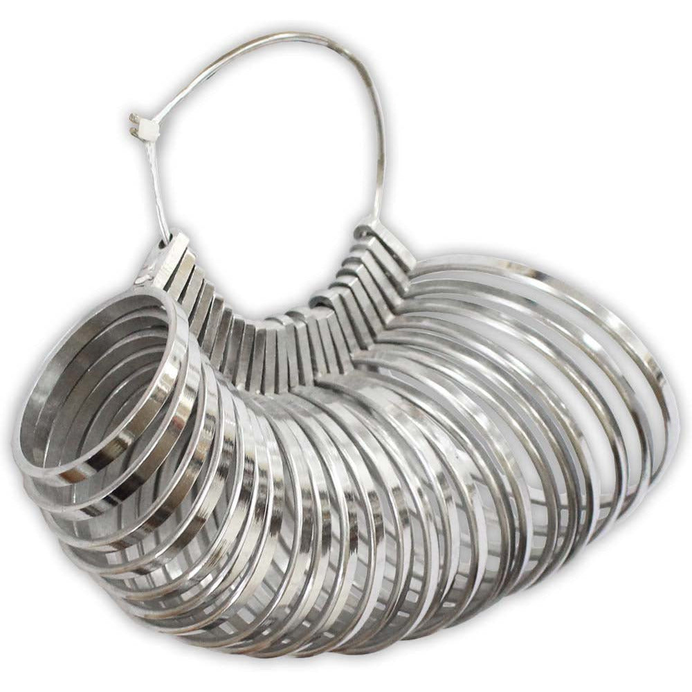 Professional Style Bangle Bracelet Sizer-Nickel Plated Brass With 27 Sizes - TJ01-09760 - ToolUSA