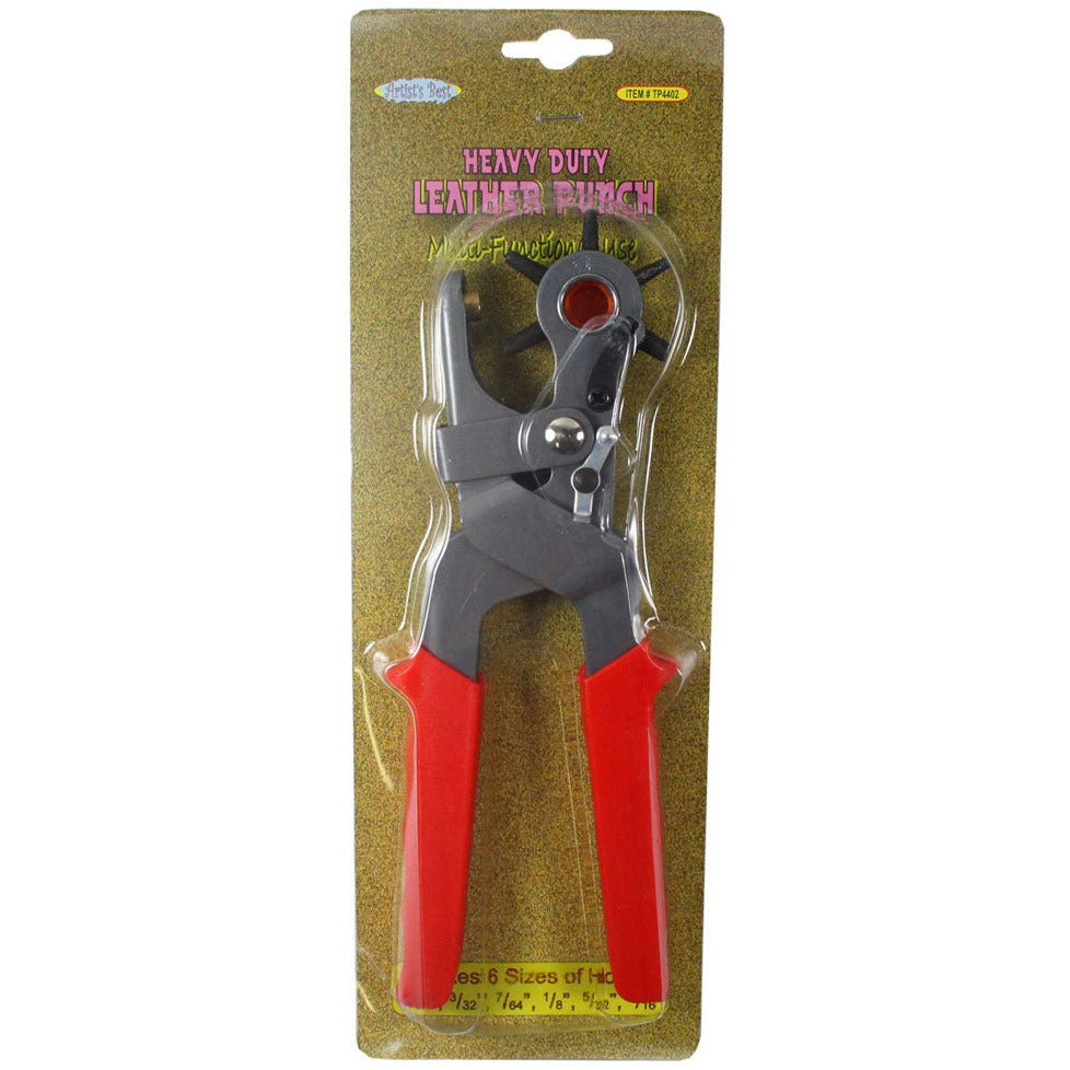 Revolving Hole Punch For Leather with 6 Punch Sizes - TP-04402 - ToolUSA