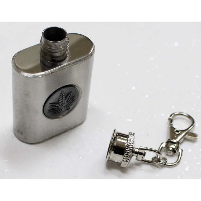 Set of 12 Mini Flasks With Key Rings In A Counter Top Display-Each is 1 Ounce - UK650-12 - ToolUSA