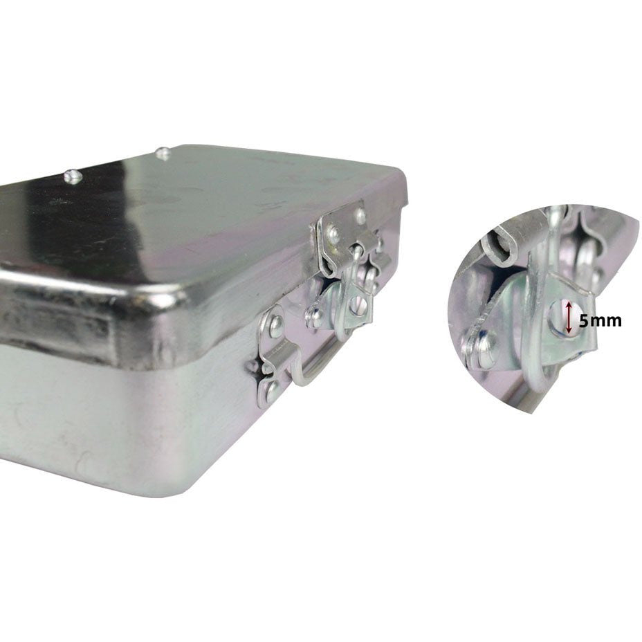 Set Of 3 Aluminum Storage Boxes With Hinged Lids (Pack of: 1) - U-93789 - ToolUSA