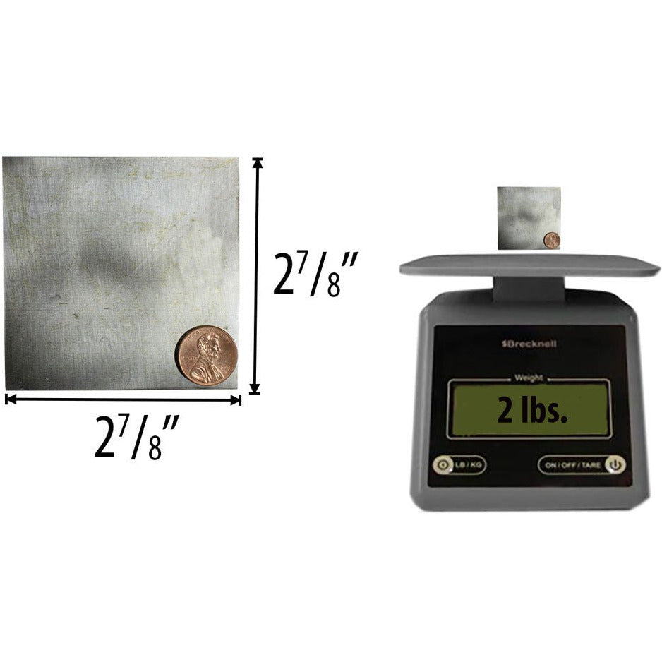 Steel Block - 2-7/8 Inches | for Your Work Bench Crafts & Jewelry Making - TJ-29383 - ToolUSA