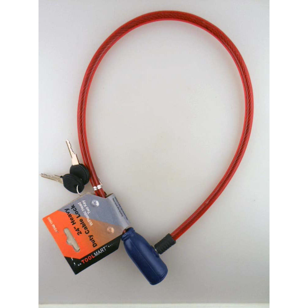 STEEL CABLE LOCK - LOCK-17850 - ToolUSA