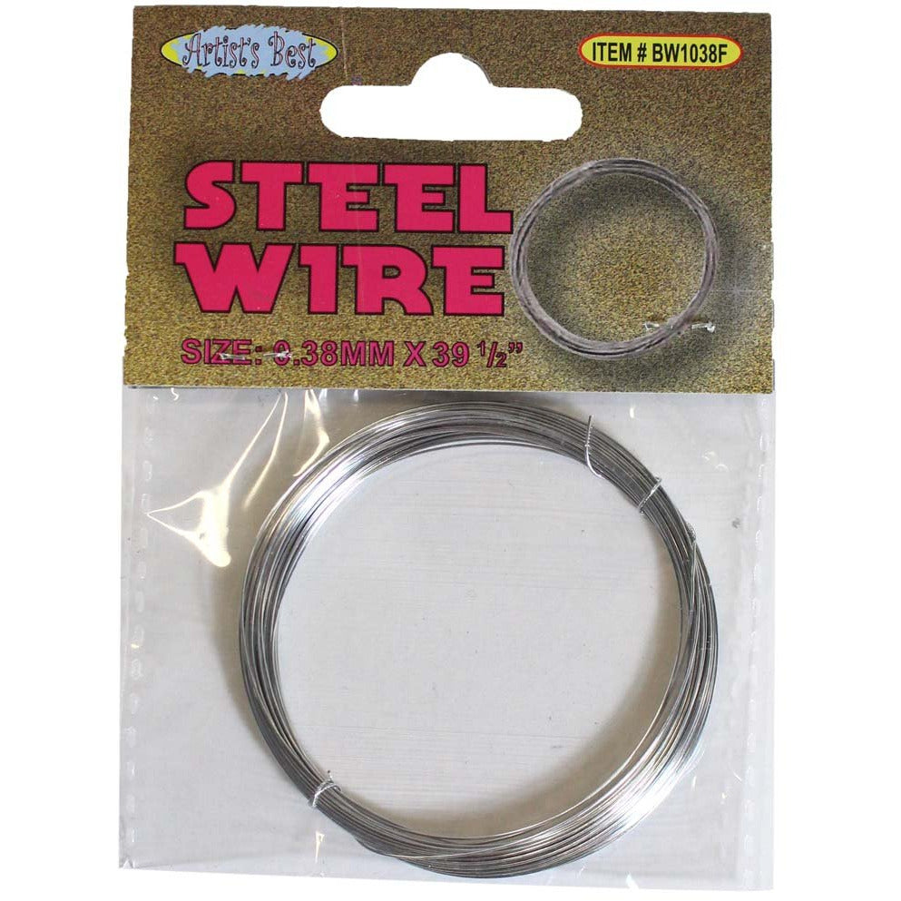 Steel Wire for Picture Hanging or Repairs - 10Mx0.38mm - CR-09143 - ToolUSA