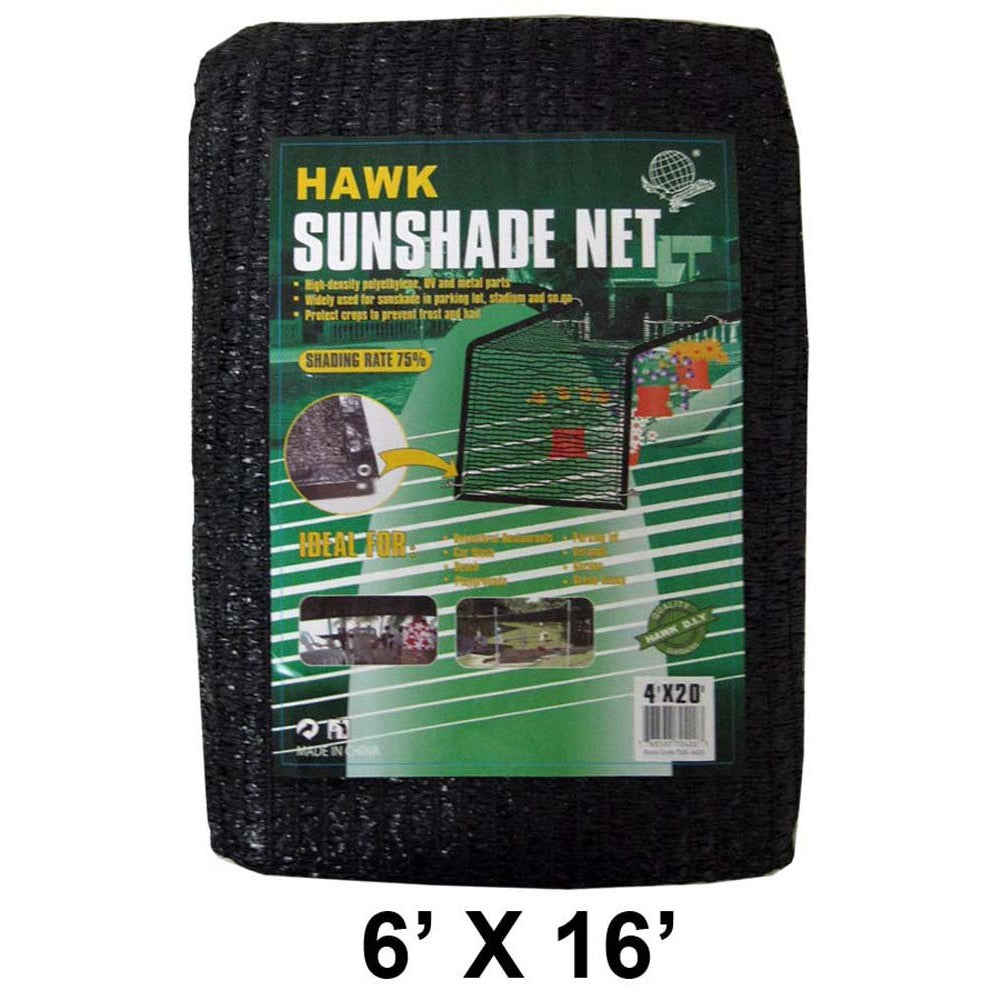 Sunguard 6-feet X 16-feet Black Sunshade Net - TSB-70616 - ToolUSA