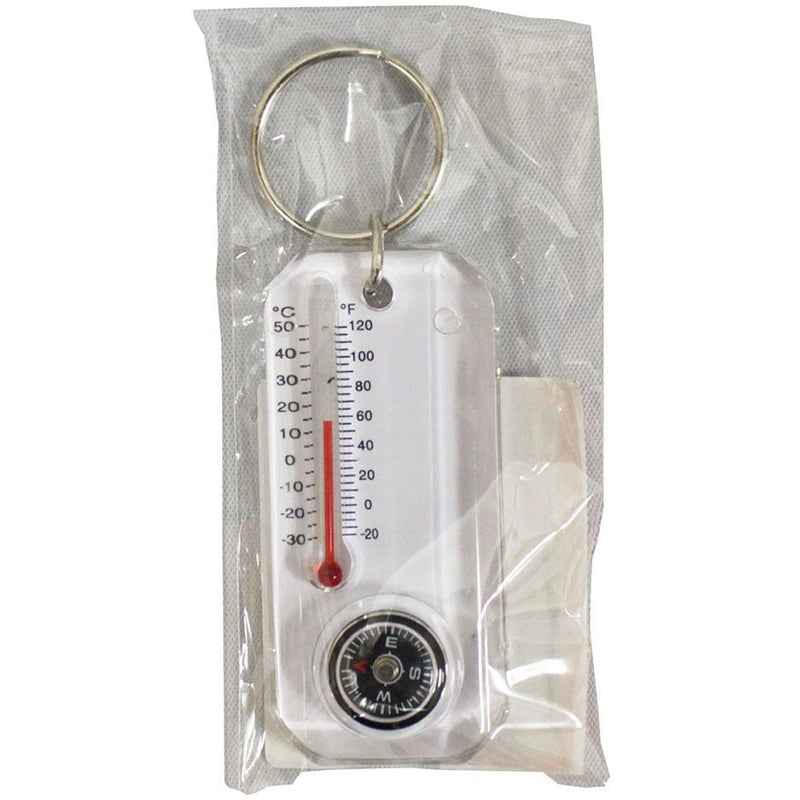 THERMOMETER AND COMPASS ON A KEY RING (Pack of: 2) - PC-00350-Z02 - ToolUSA