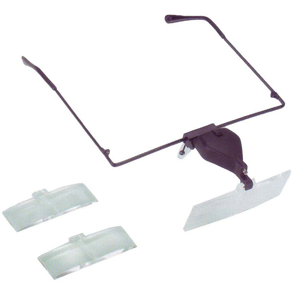 Thin Wire Spectacles With 3 Interchangeable Lenses, Power 1.5, 2.5, & 3.5 With LED Lights - MG-59002 - ToolUSA