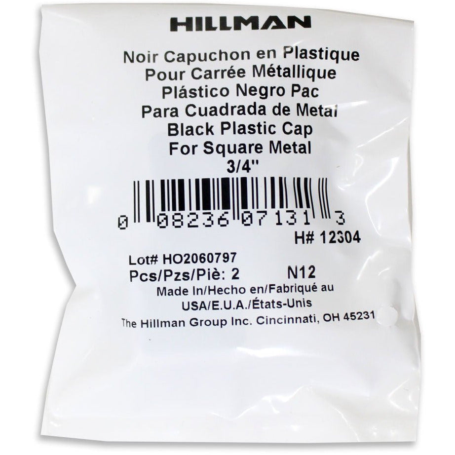 ToolUSA Square Plastic Cap For Metal Legs 3/4 x 3/4": HI-12304 (Pack of: 4) - HI-12304 - ToolUSA