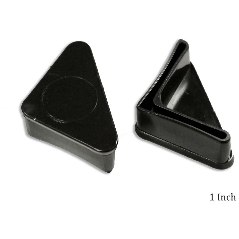 ToolUSA Triangular Plastic Caps - 4 Pack For 90 Degree Metal Furniture Legs