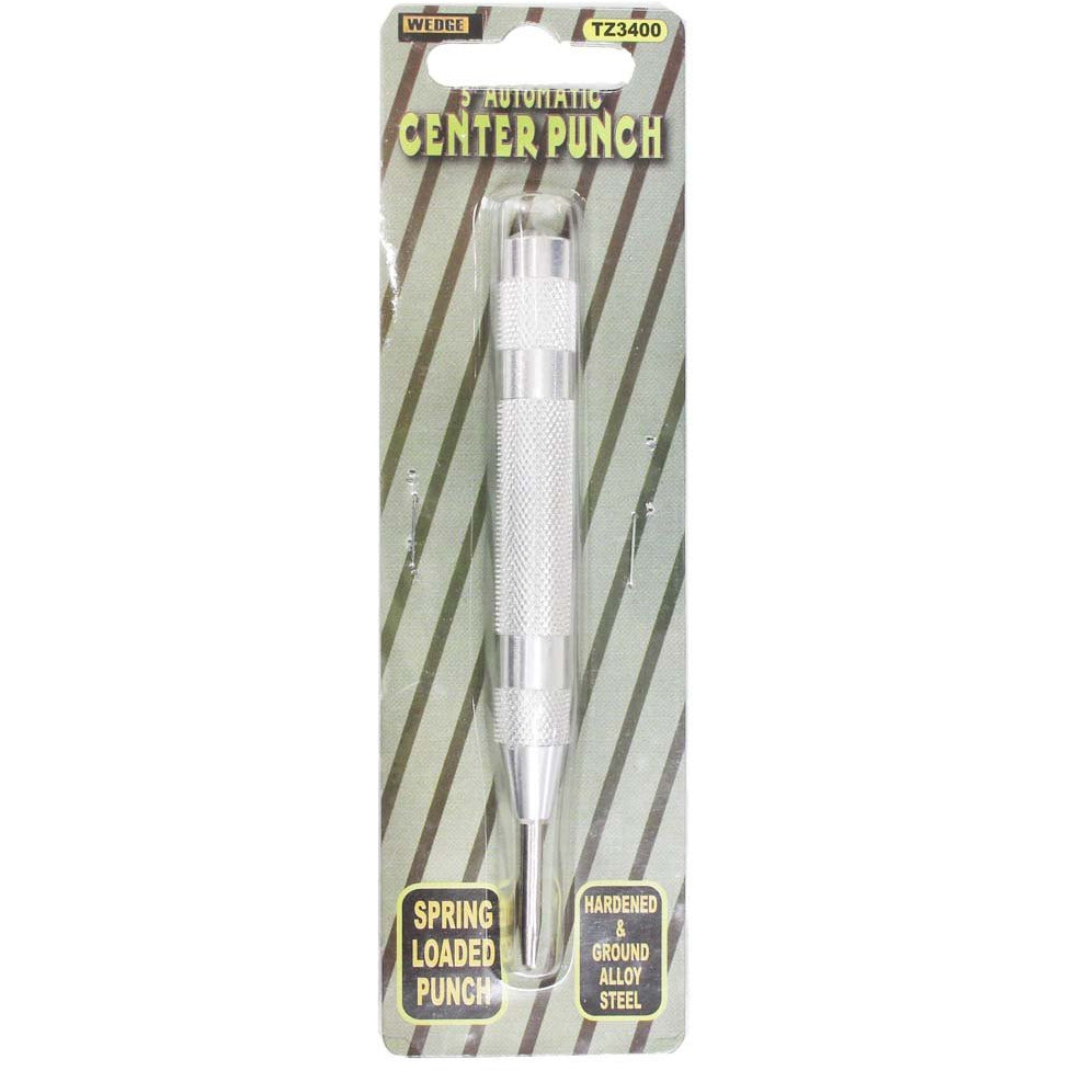 WEDGE: 5 Inch Automatic Center Punch With Textured Handle - TZ01-03400 - ToolUSA