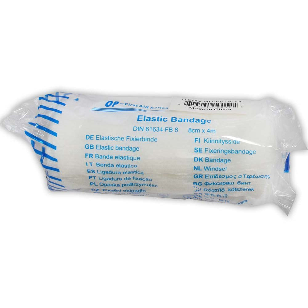 White Elastic Bandage-36 Piece Wrap Around Style-8 Centimeters X 4 Meters For Medical Use (Pack of: 4) - MD-45280-Z04 - ToolUSA