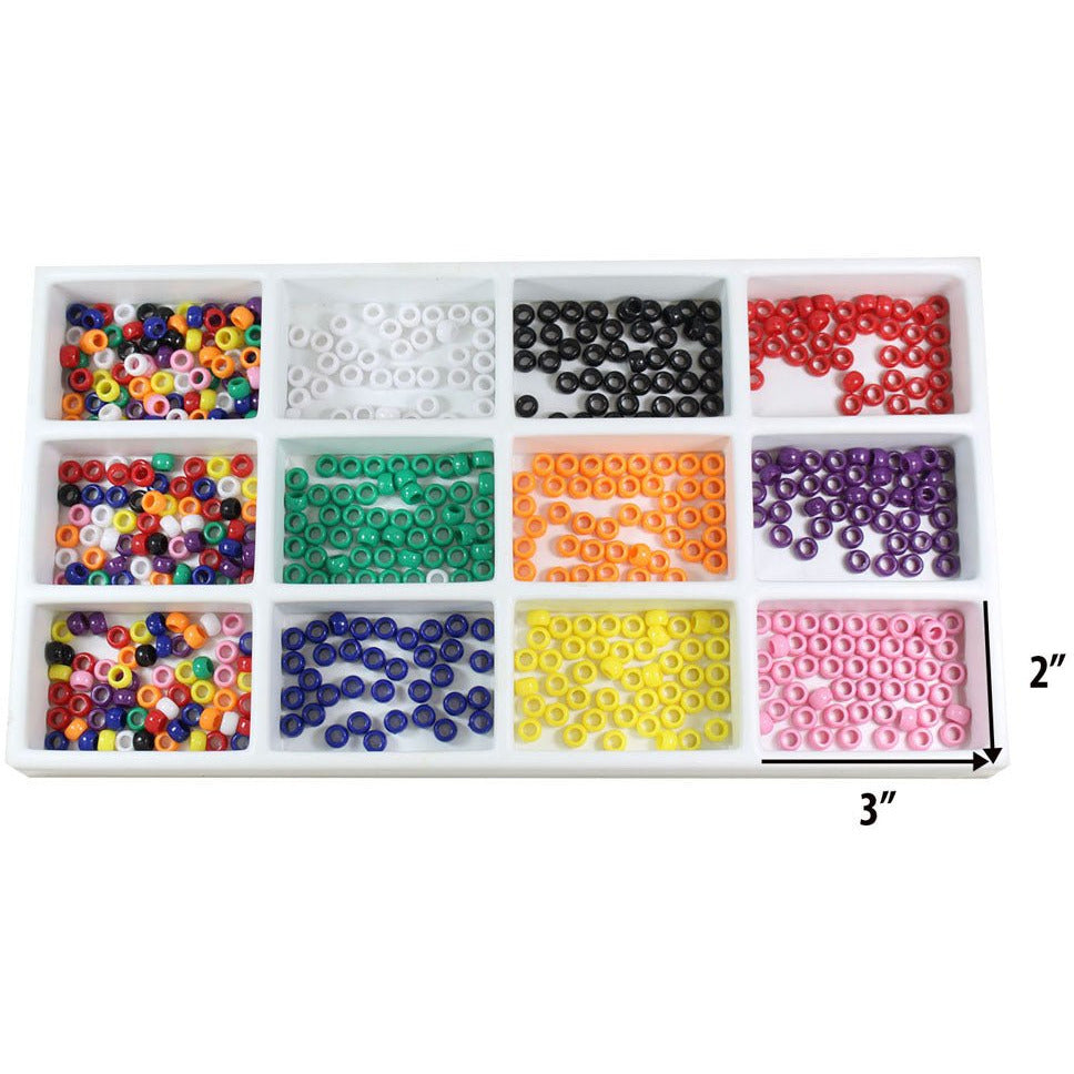White Plastic Tray Insert - 12 Compartments (Pack of: 2) - TJ05-24120-Z02 - ToolUSA