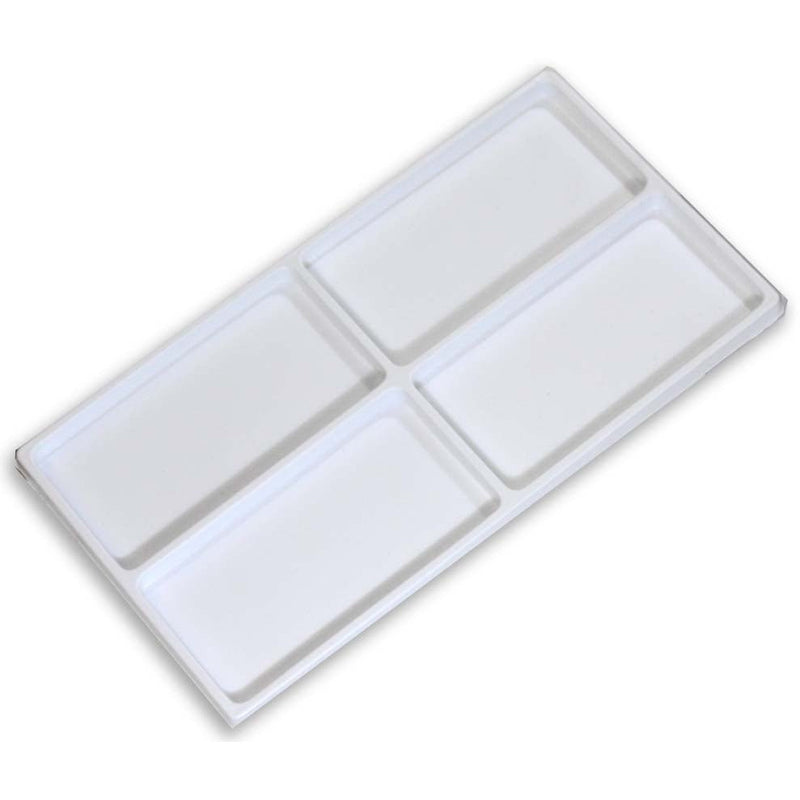 White Plastic Tray Insert Divided into 4 Sections - 14x7.5 Inches (Pack of: 2) - TJ-91160-Z02 - ToolUSA