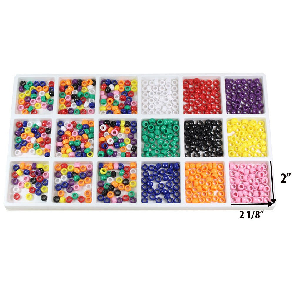 White Plastic Tray Insert with 18 Compartments (Pack of: 2) - TJ05-04118-Z02 - ToolUSA