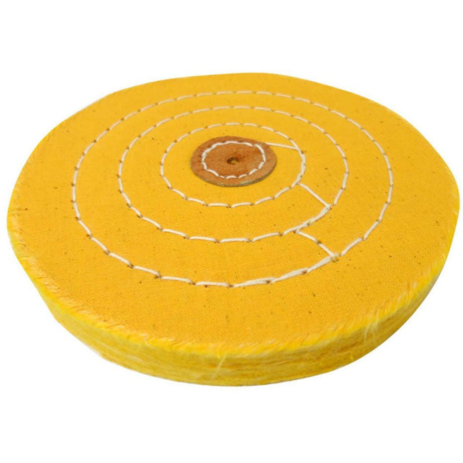 Yellow Cotton Polishing Wheel - ToolUSA
