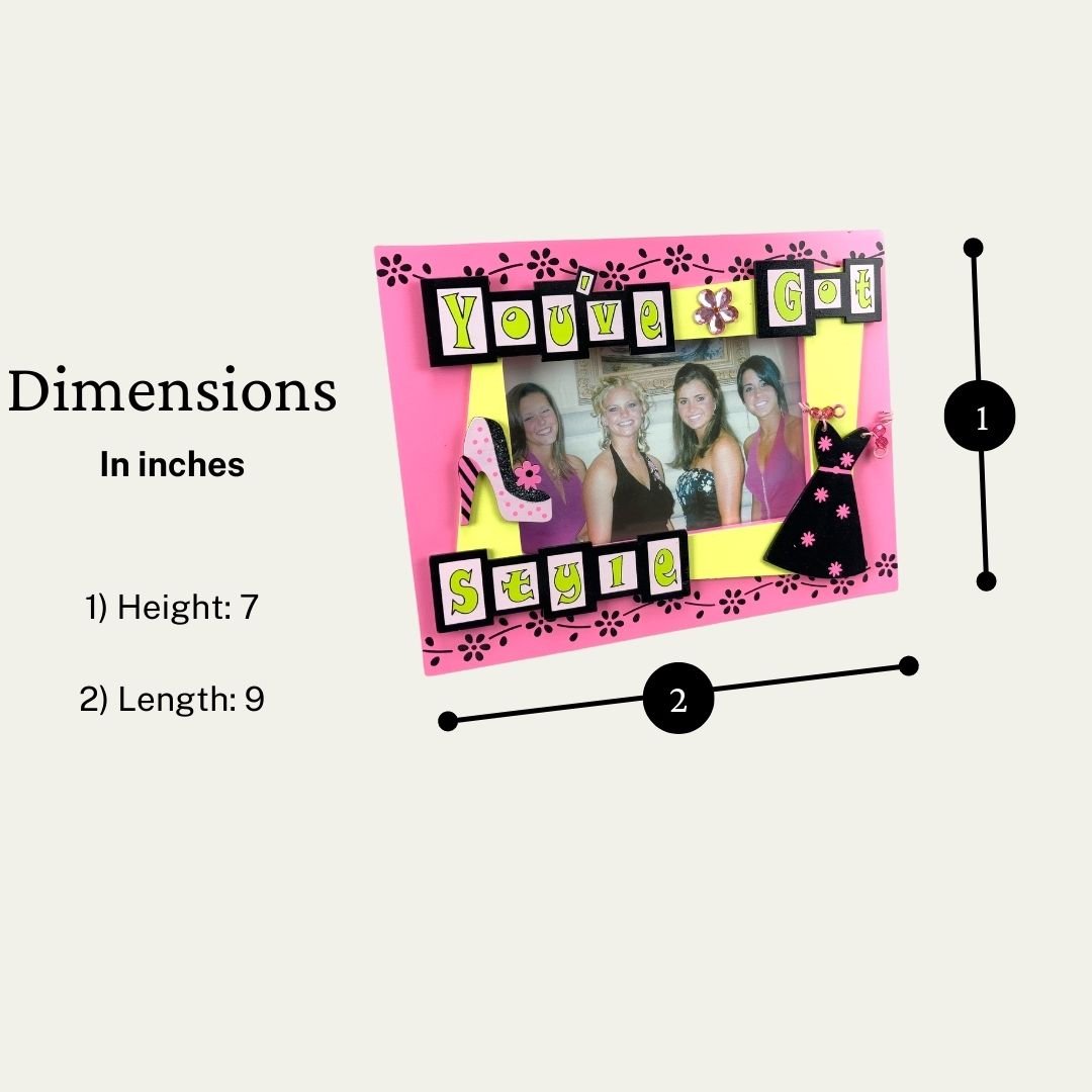 "You've Got Style" Cute Designer Wooden Photo Frame - HH-WF-10424 - ToolUSA