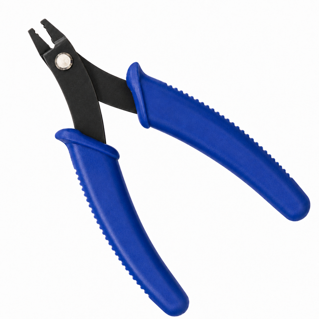 5-Inch Micro Crimping Pliers for Jewelry Making, Precision Beading Tool with Non-Slip Comfort-Grip Handles – S89-85700