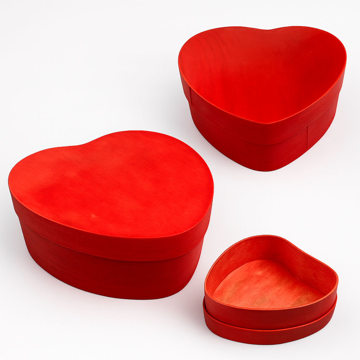 Heart-Shaped Wooden Boxes  - TJ05-98534