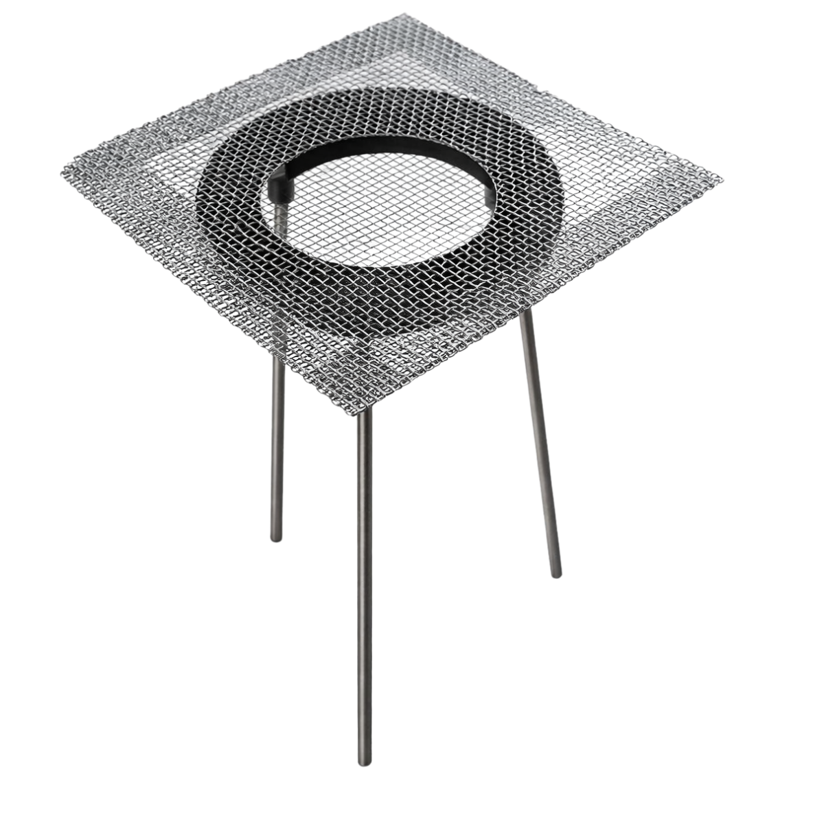 Tripod Stand with Mesh Screen – Fits Over Alcohol Lamp or Bunsen Burner – 6" x 6" x 9" – TJ01-97300