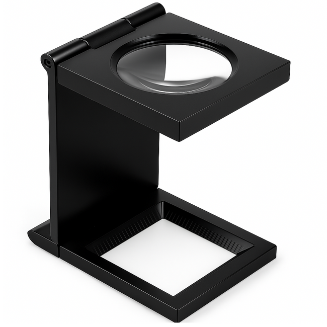 5X Folding Pocket Magnifier Loupe with Ruler  - MG-57550