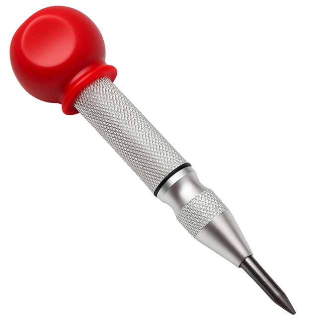 Automatic Spring Action Punch | Ergonomic Design | Consistent & Powerful Strikes | Ideal for Drilling Start Points & Marking