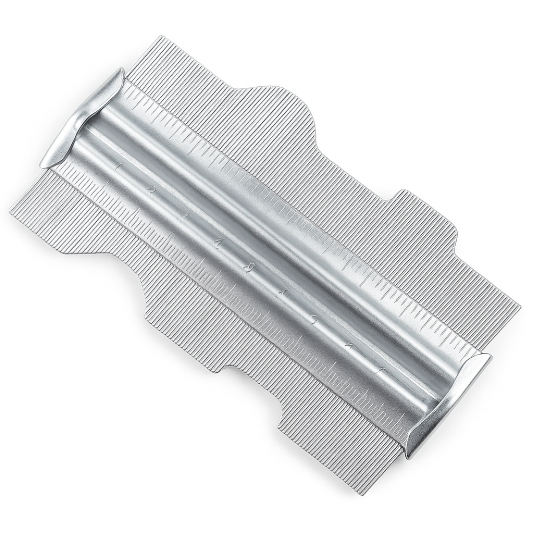 5" Metal Contour Gauge – Heavy-Duty Shape Duplicator for Precise Cutting of Tile, Carpet, Wood & Flooring – TM-81150