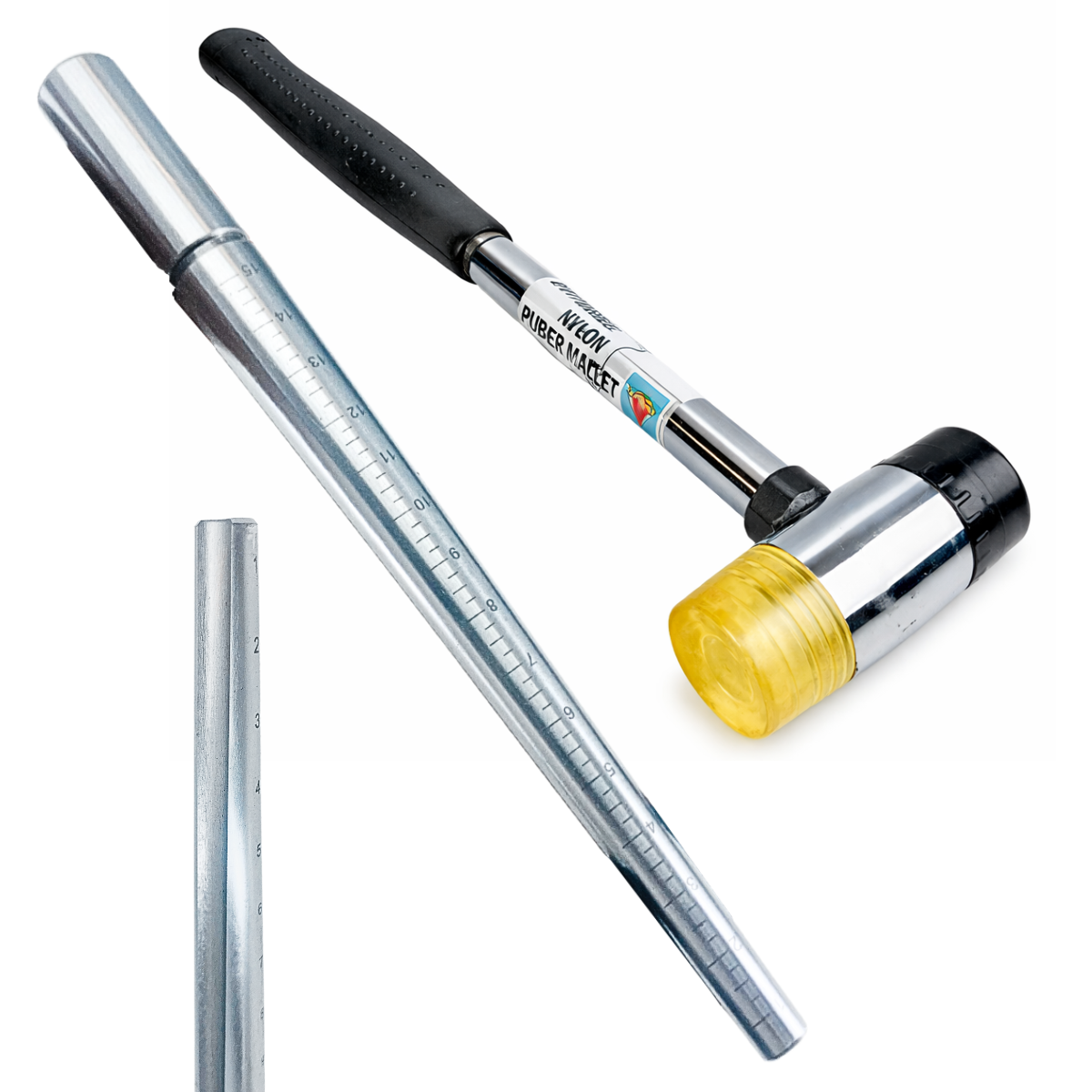 Jewelry Ring Sizing & Forming Tool Kit – Dual-Head Hammer + Steel Ring Mandrel