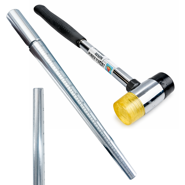 Jewelry Ring Sizing & Forming Tool Kit – Dual-Head Hammer + Steel Ring Mandrel