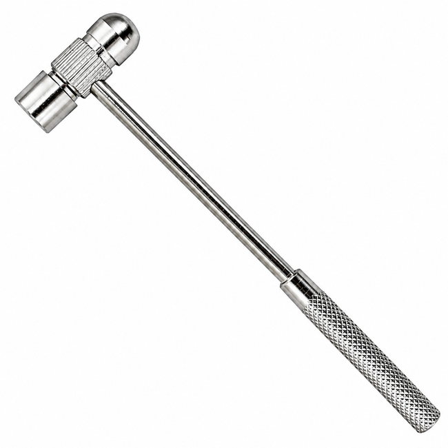 7 Inch Multipurpose Ball Peen Hammer, All-Metal Mini Hammer with 5/8 Inch Head, Textured Grip Handle, Compact Metalworking Hammer for Jewelry, Crafts, Repairs, and Tool Kits