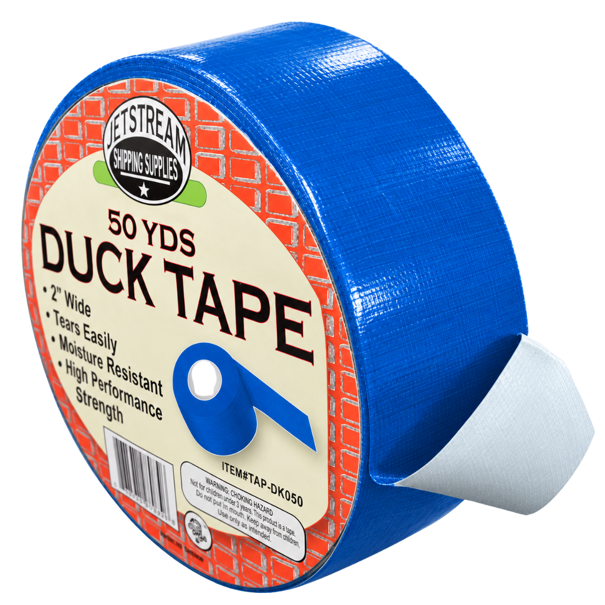Blue Multi-Purpose Duct Tape, 2 Inch Wide x 50 Yards Long, Strong Adhesive Repair Tape for Packaging, Warehouse, Home, Shop & General Purpose Use