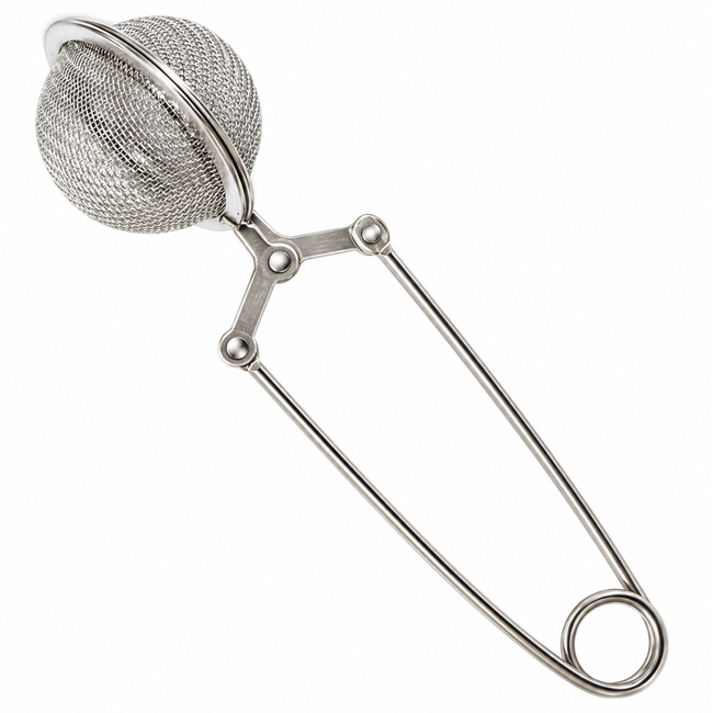 Stainless Steel Ultrasonic Cleaning Mesh Basket, 1½-Inch Diameter, 6-Inch Overall Length, Spring-Loaded Handle for Small Parts