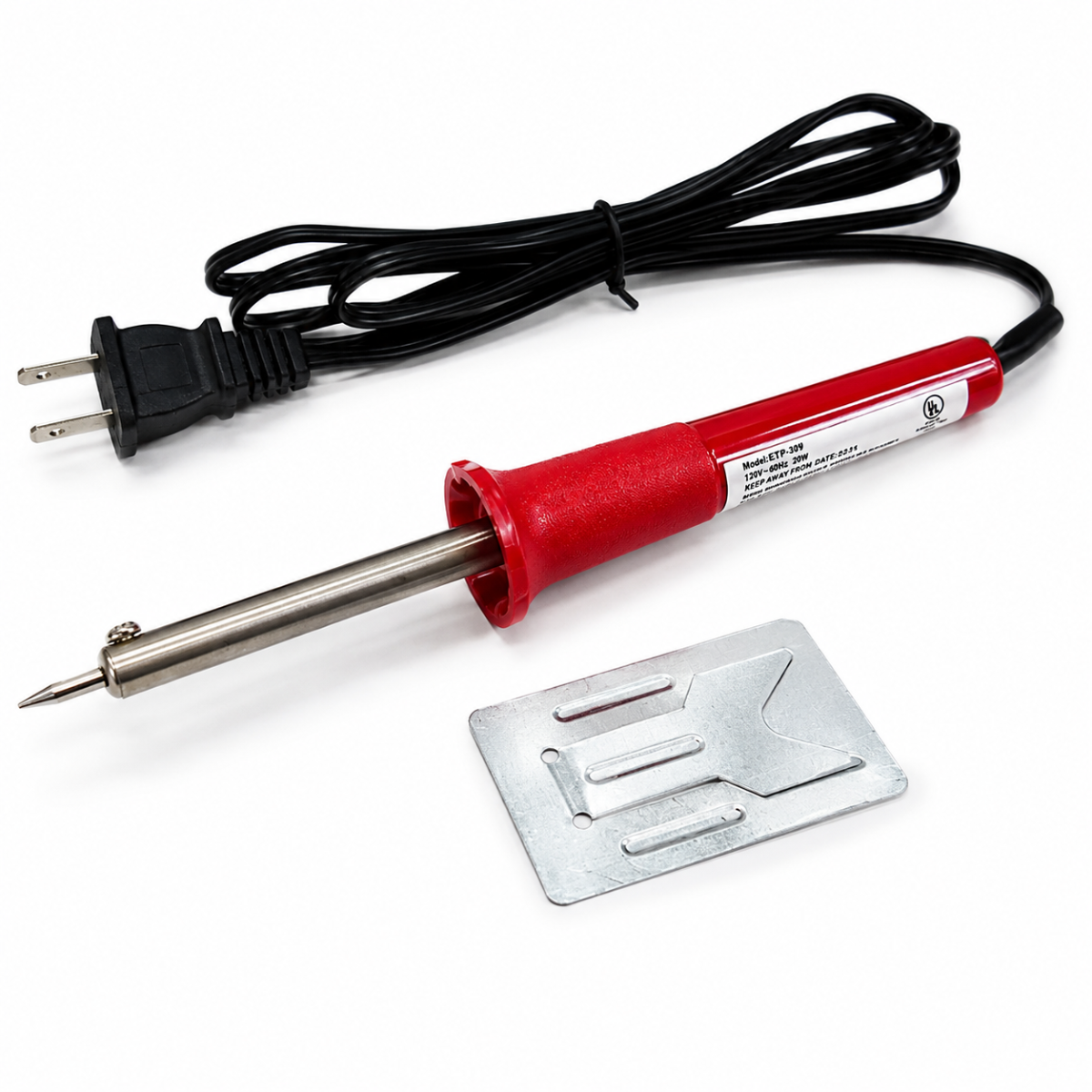 8.25 Inch 30W Soldering Iron with Metal Stand, UL Approved Electric Solder Tool for Electronics, Jewelry Repair, Crafts and Small Metal Work