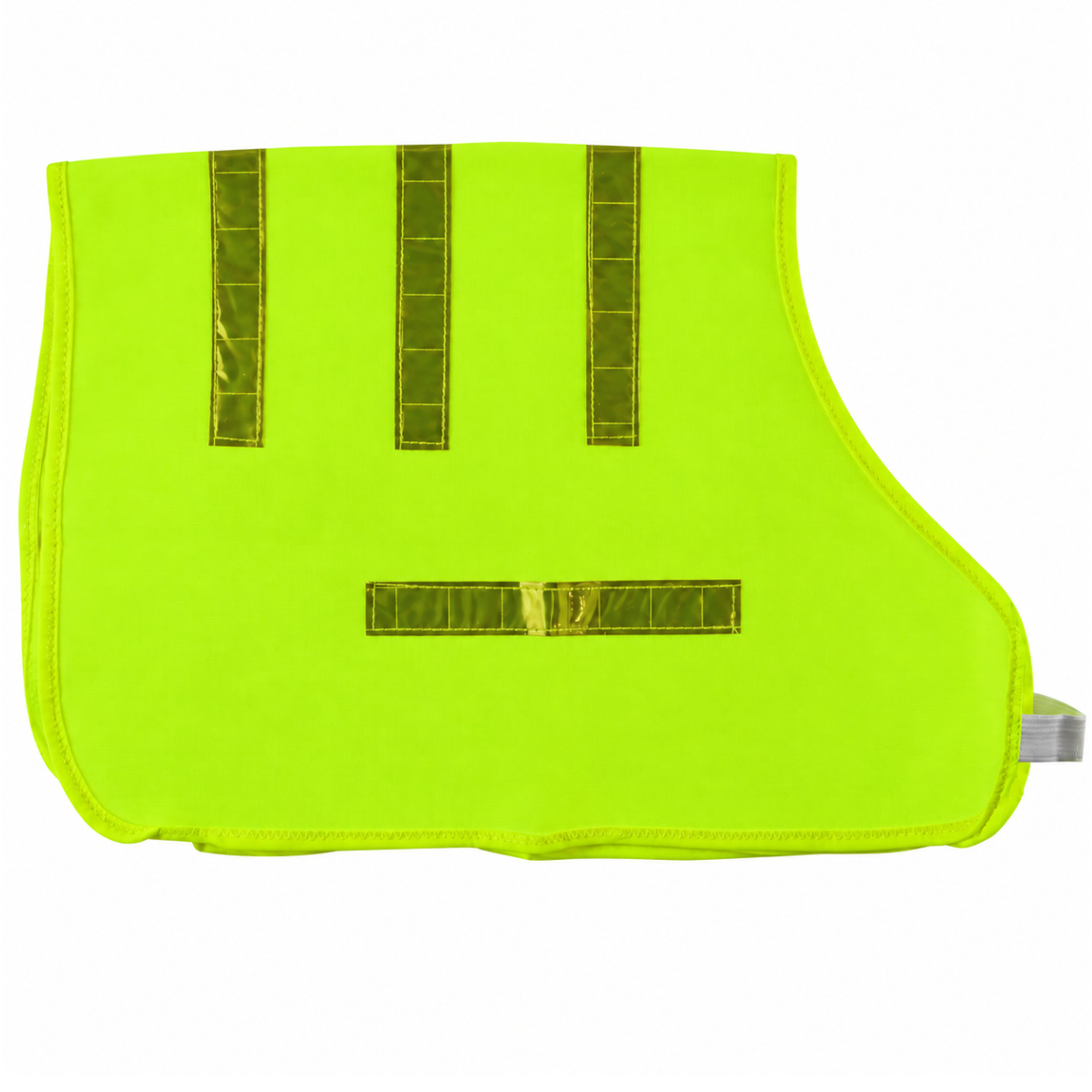 Neon Yellow Reflective Dog Vest, Medium, Lightweight Visibility Vest with Elastic Straps and Hook-and-Loop Fasteners